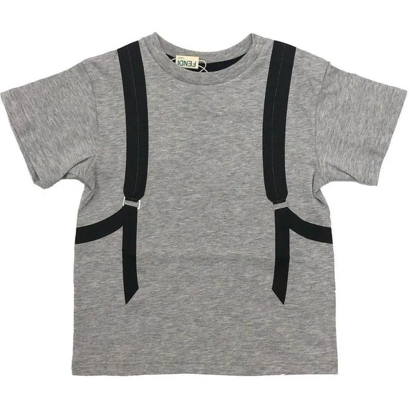 Boys Grey Backpack T-Shirt