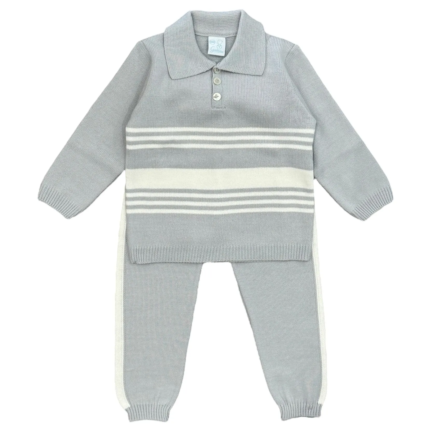 Boys Grey Knit Set
