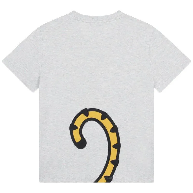 Boys Grey KOTORA Tiger T-Shirt