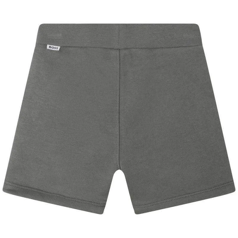 Boys Grey Logo Shorts