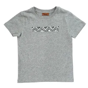 Boys Grey Print T-Shirt