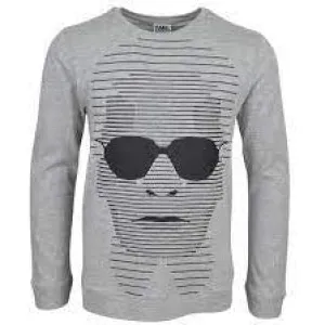 Boys Grey  Sunglasses Long Sleeved T-Shirt