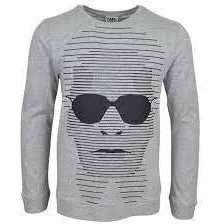 Boys Grey  Sunglasses Long Sleeved T-Shirt