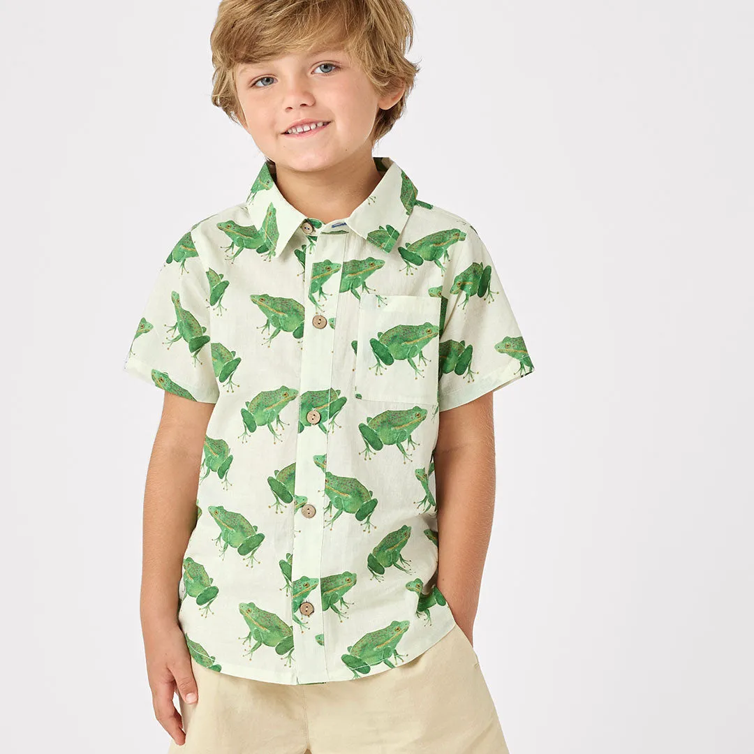 Boys Jack Shirt - Frogs by Pink Chicken
