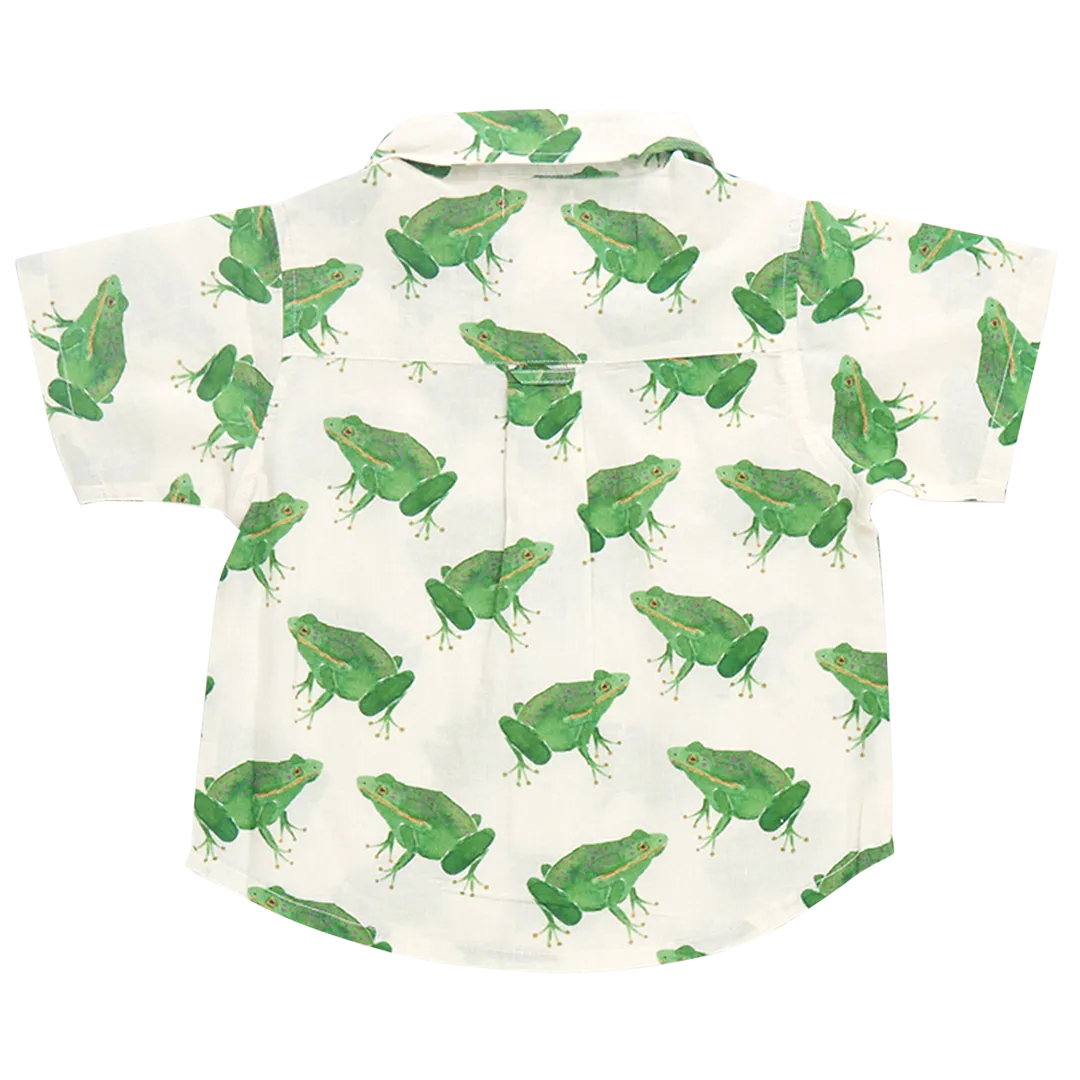 Boys Jack Shirt - Frogs by Pink Chicken