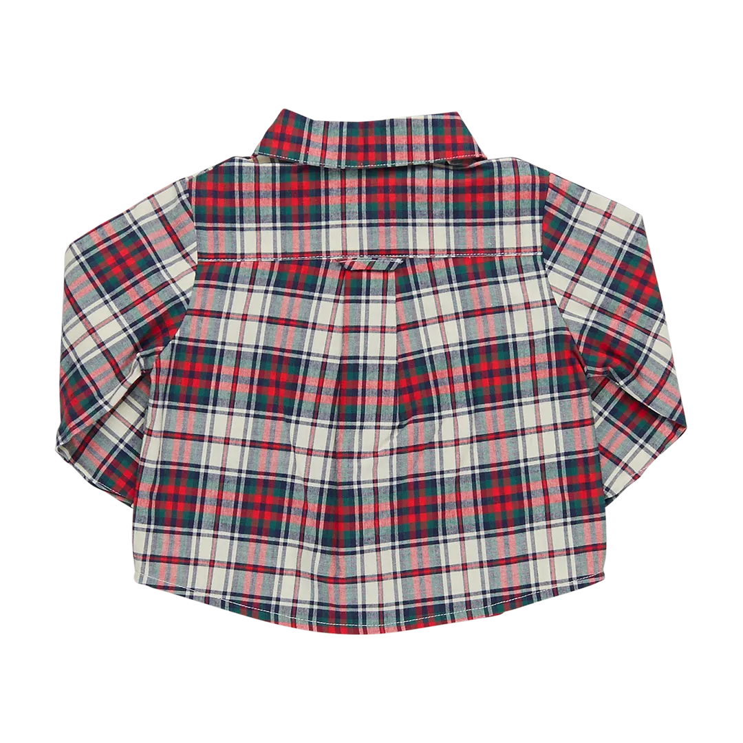 Boys Jack Shirt - Holly Tartan by Pink Chicken - FINAL SALE