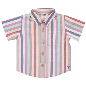 Boys Jack Shirt - Multi Vintage Stripe