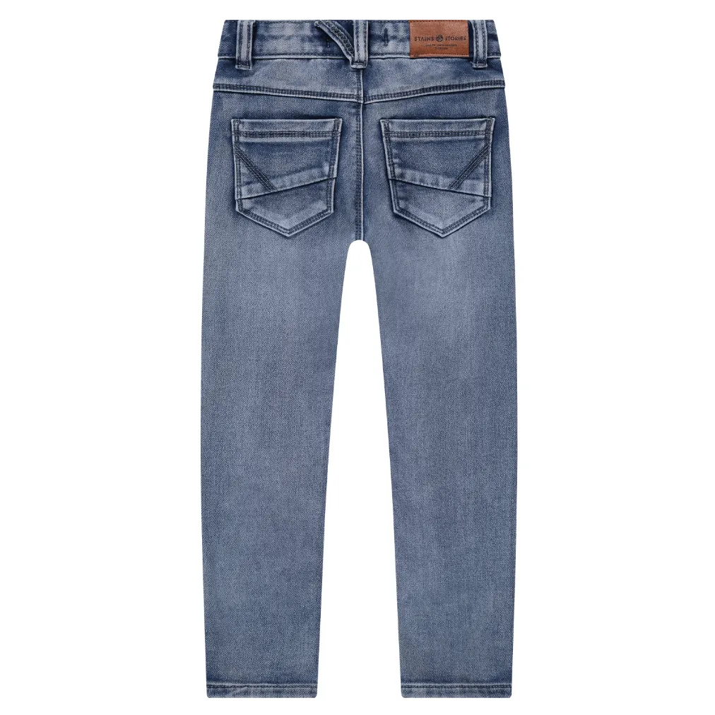 Boys Jogg Denim Pants - Blue Denim by Babyface