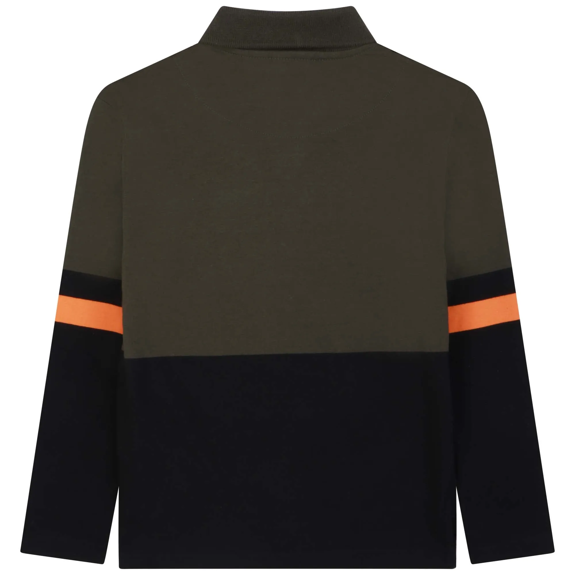 Boys Khaki Long Sleeve Polo