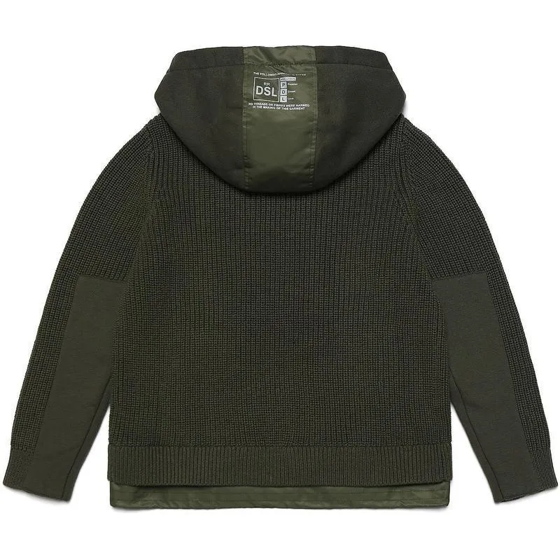 Boys Khaki Zip-Up Jacket
