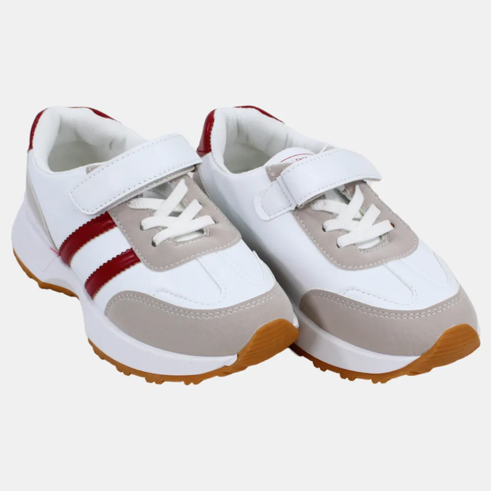Boys Leather Sneakers – Multicolor