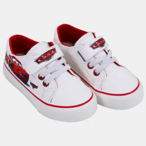 Boys' Leather Sneakers – White