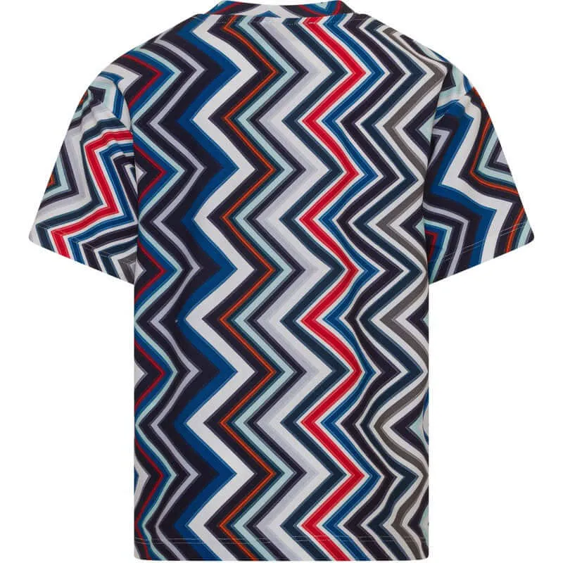Boys Multi Coloured Zig Zag T-Shirt