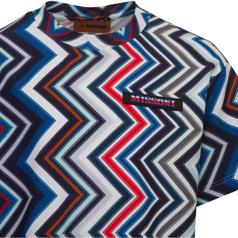 Boys Multi Coloured Zig Zag T-Shirt