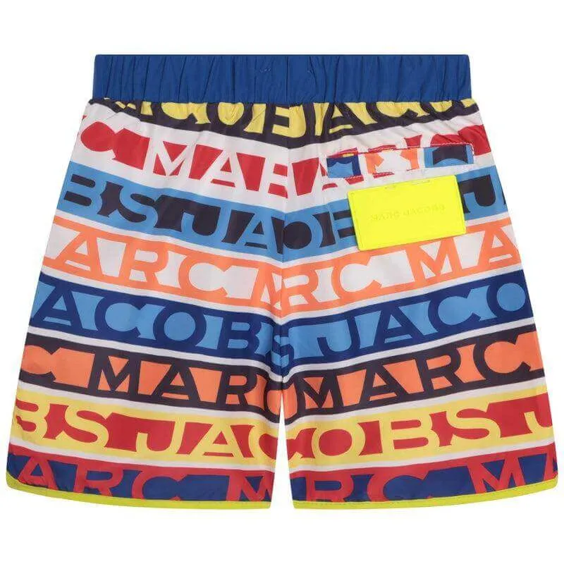 Boys Multicoloured Logo Swimming Shorts