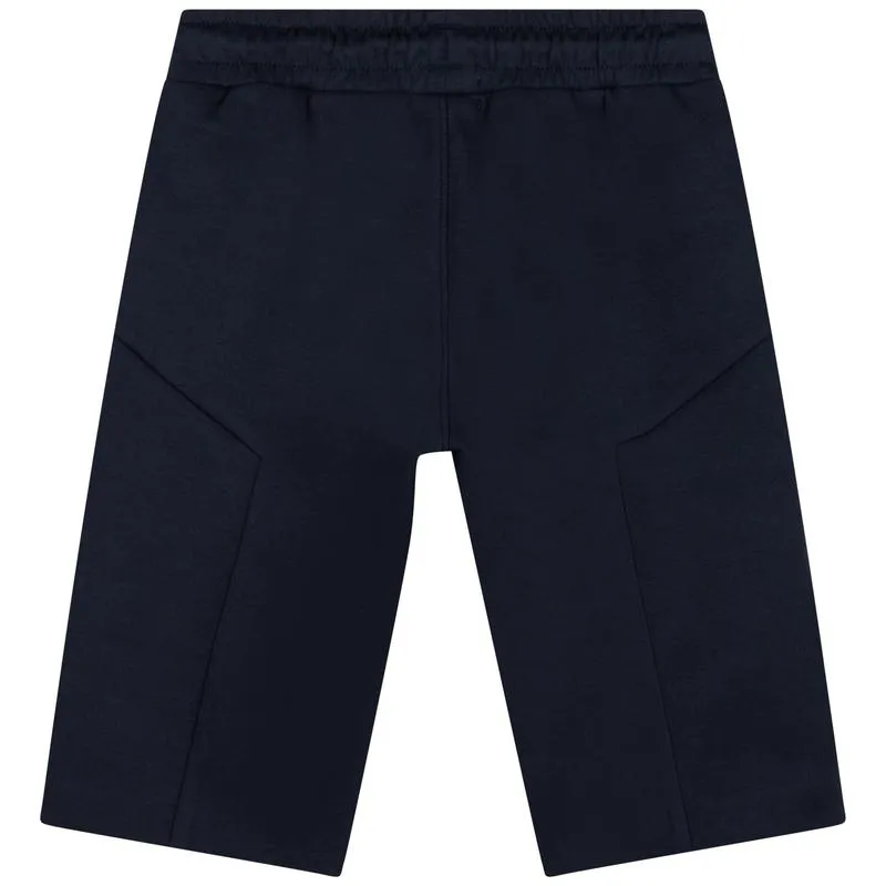 Boys Navy Bermuda Shorts