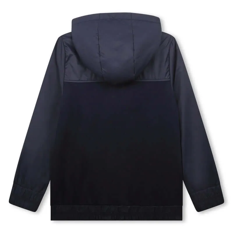 Boys Navy Hooded Jacket