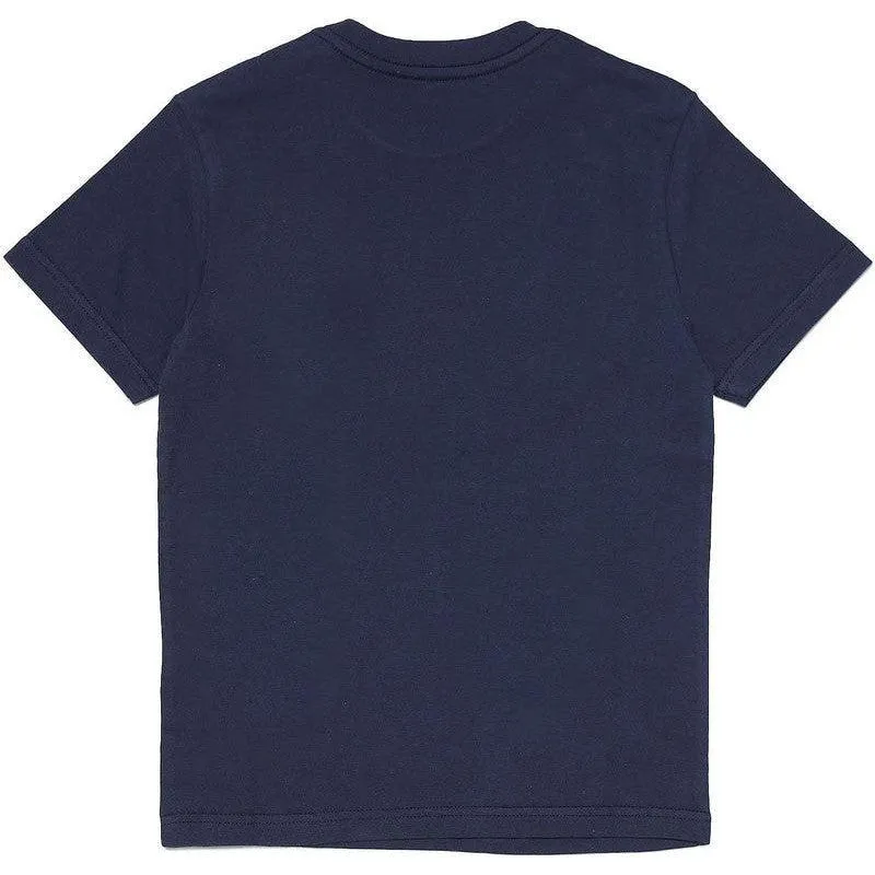 Boys Navy Living Print T-Shirt