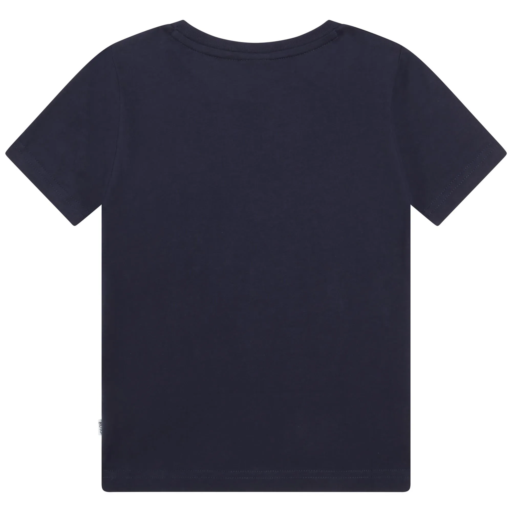 Boys Navy Logo Short Sleeve T-Shirt