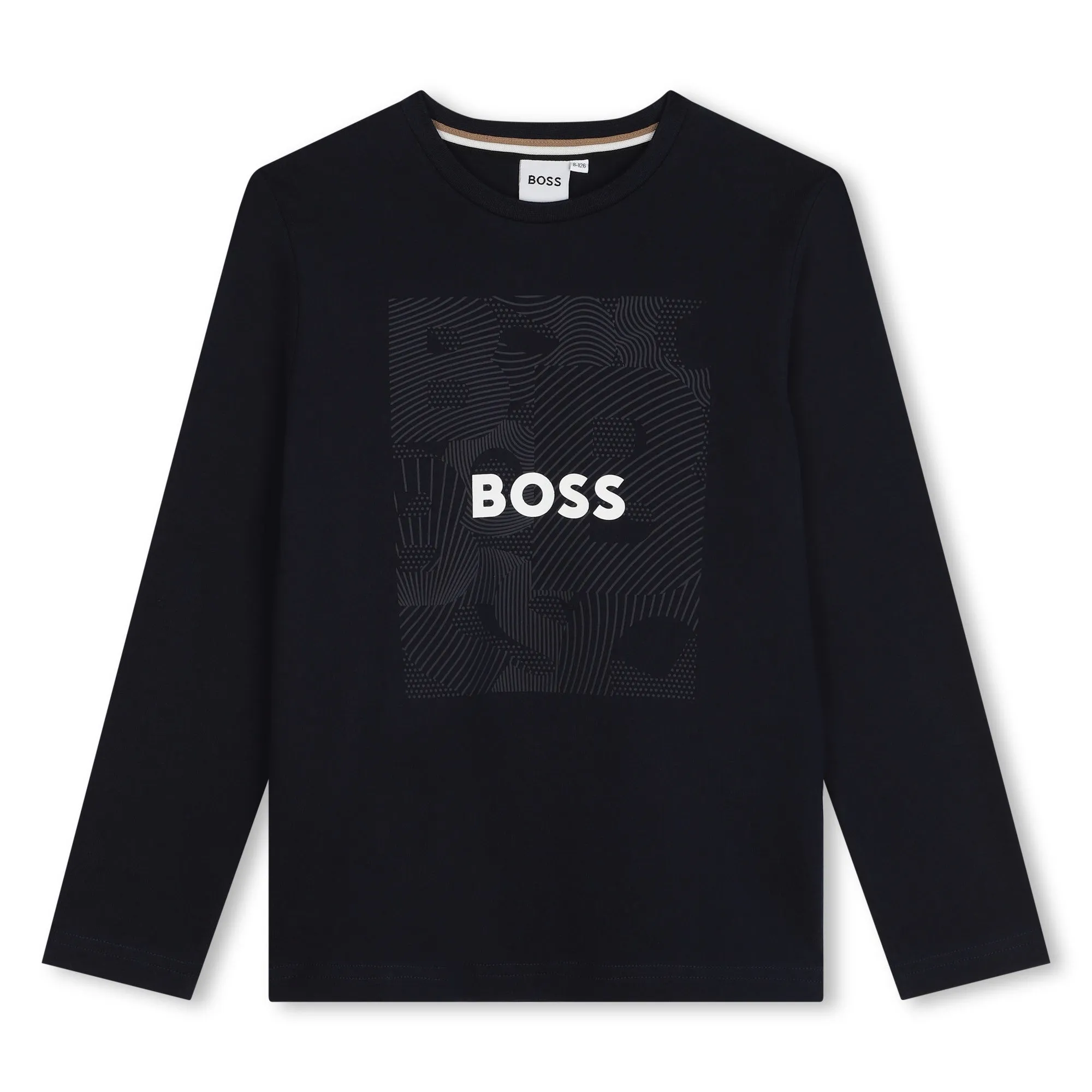 Boys Navy Long Sleeve T-shirt