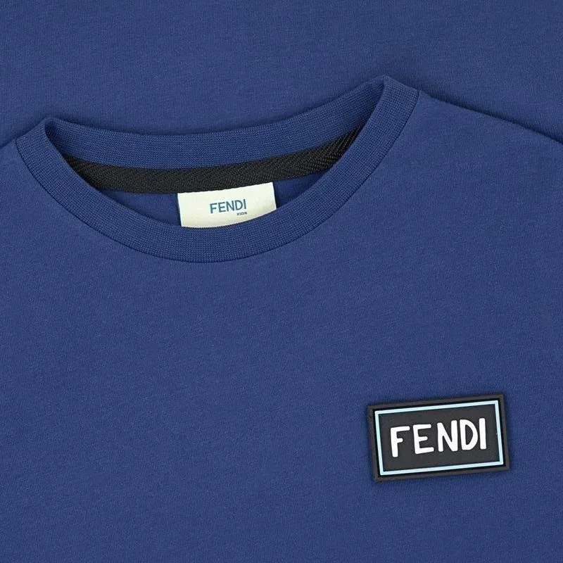 Boys Navy Long Sleeve T-Shirt