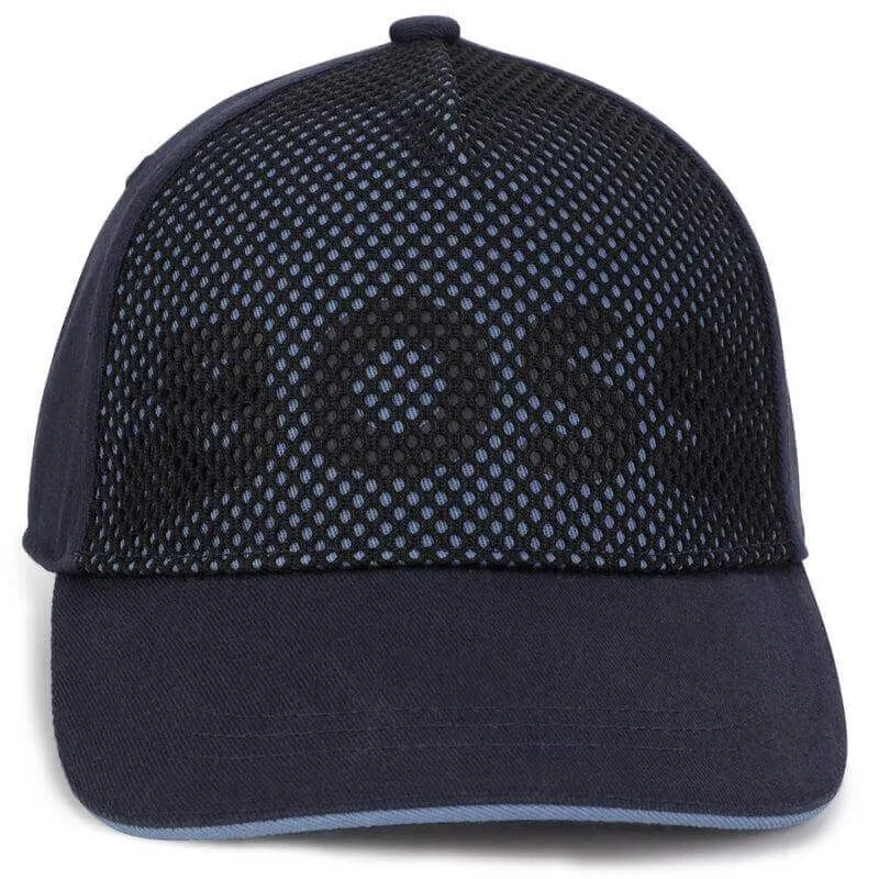 Boys Navy Mesh Logo Cap