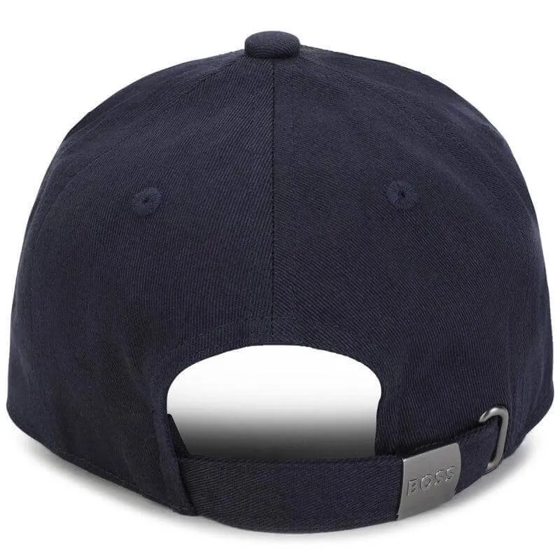 Boys Navy Mesh Logo Cap