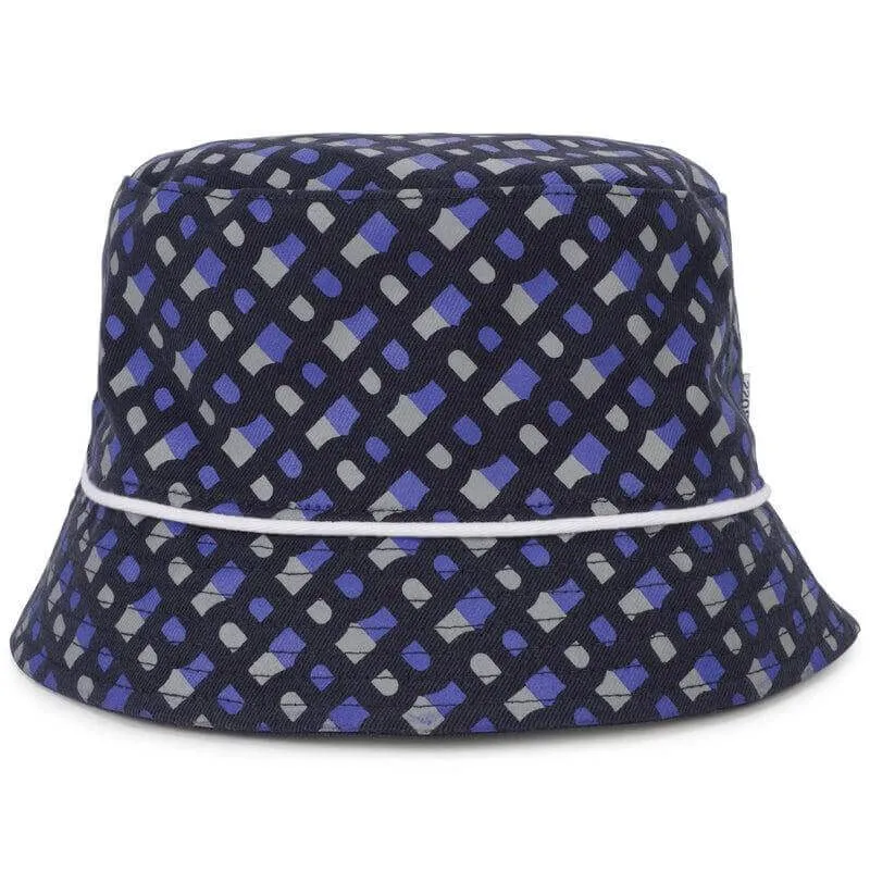 Boys Navy Reversible Monogram Bucket Hat