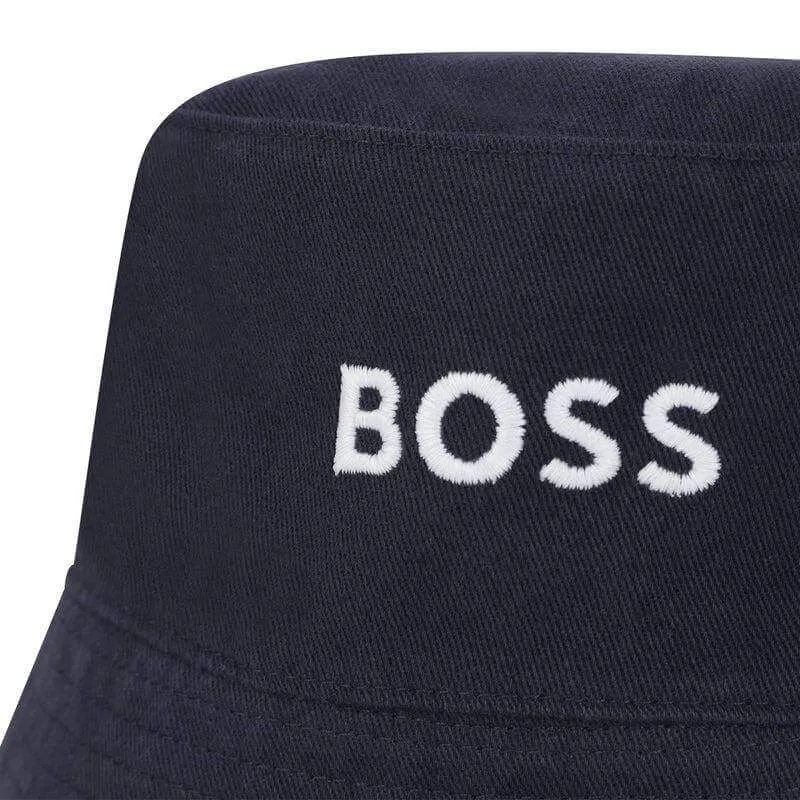 Boys Navy Reversible Monogram Bucket Hat