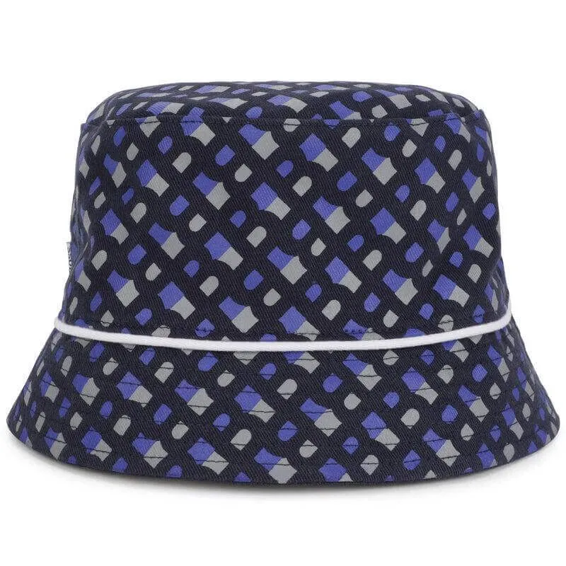 Boys Navy Reversible Monogram Bucket Hat