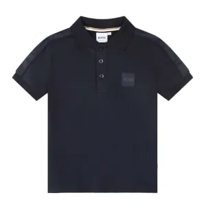 Boys Navy Short Sleeve Polo