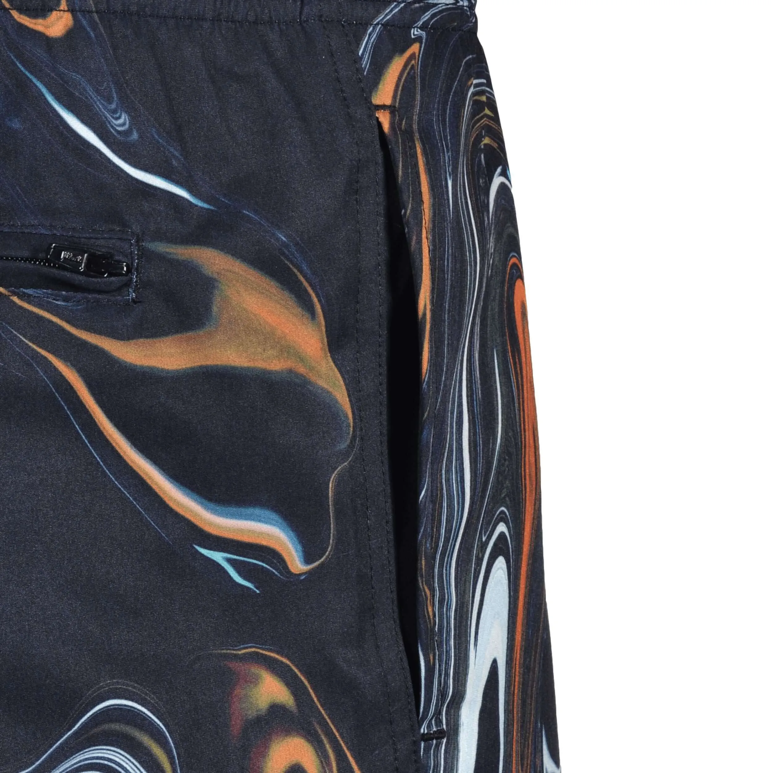 Boys Oil Black Swimming Shorts