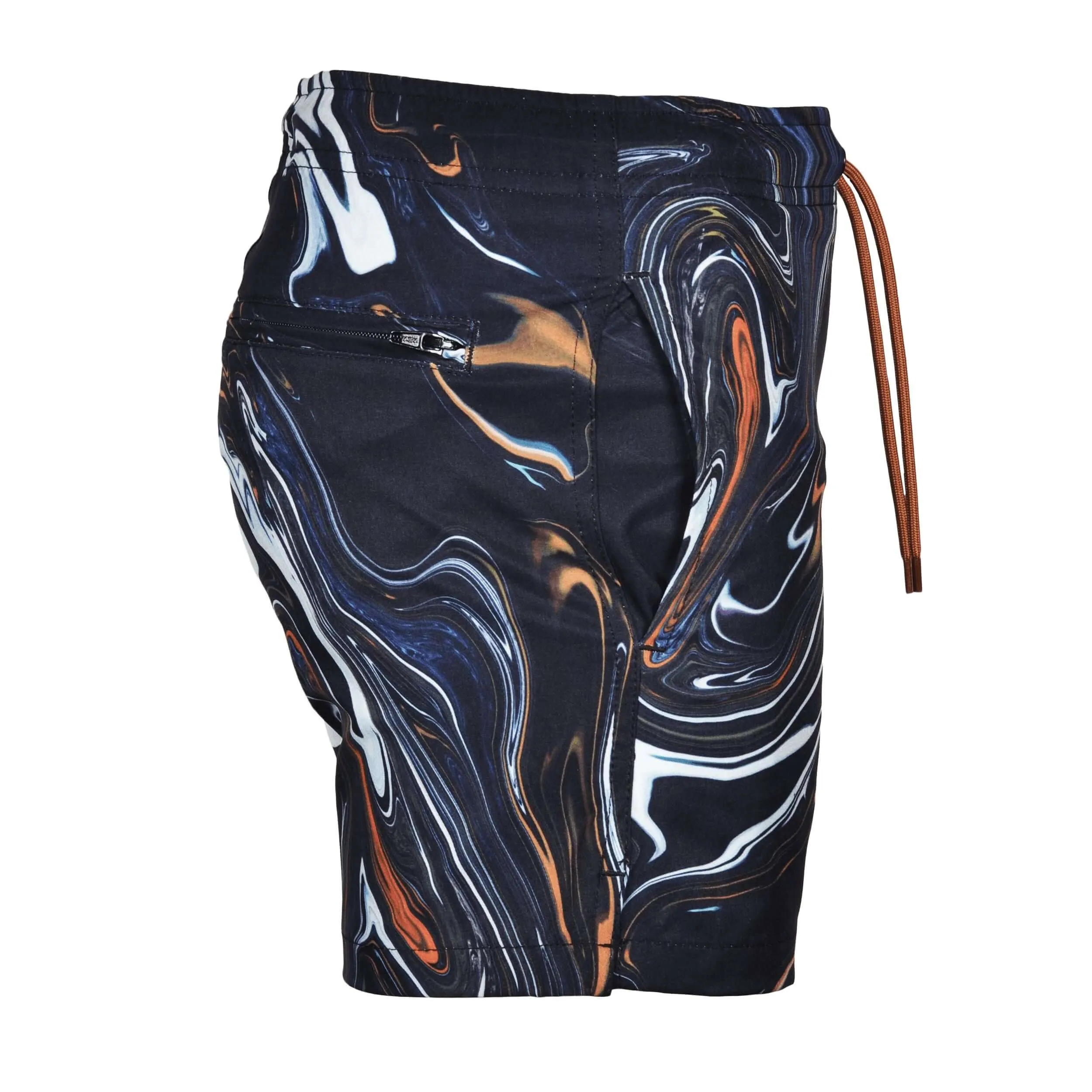 Boys Oil Black Swimming Shorts