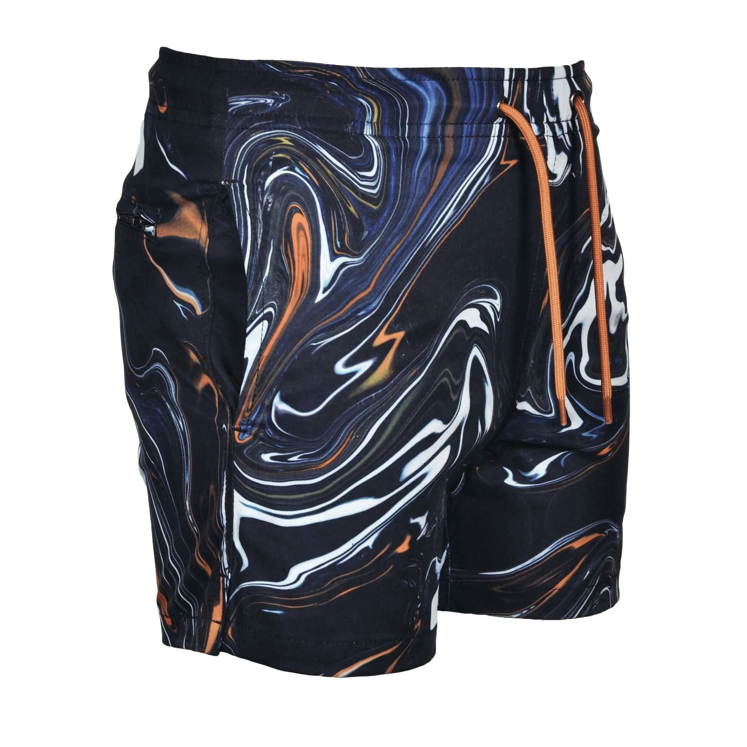 Boys Oil Black Swimming Shorts