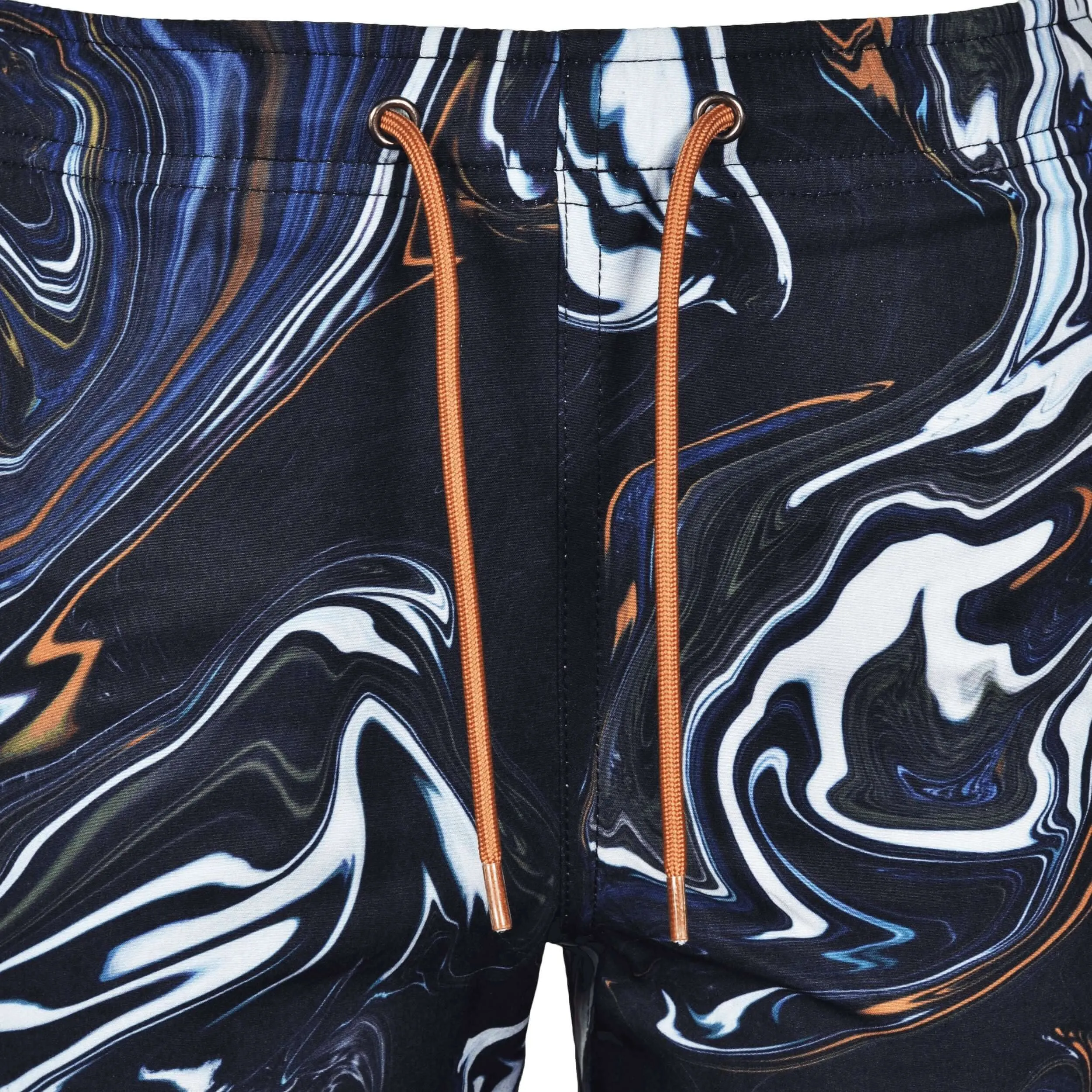 Boys Oil Black Swimming Shorts