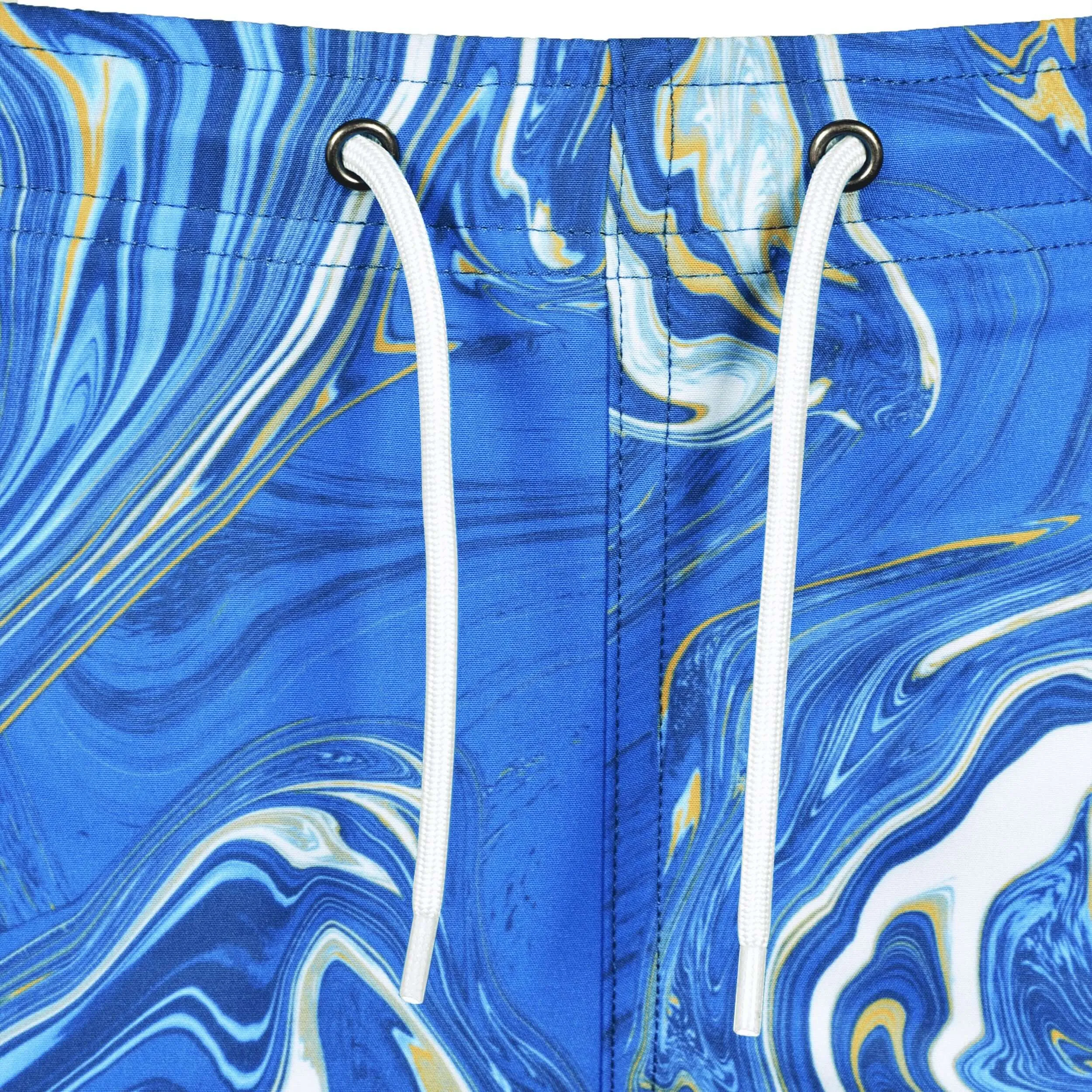 Boys Oil Blue Swimming Shorts