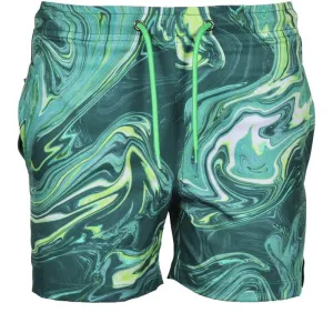 Boys Oil Green Swimming Shorts