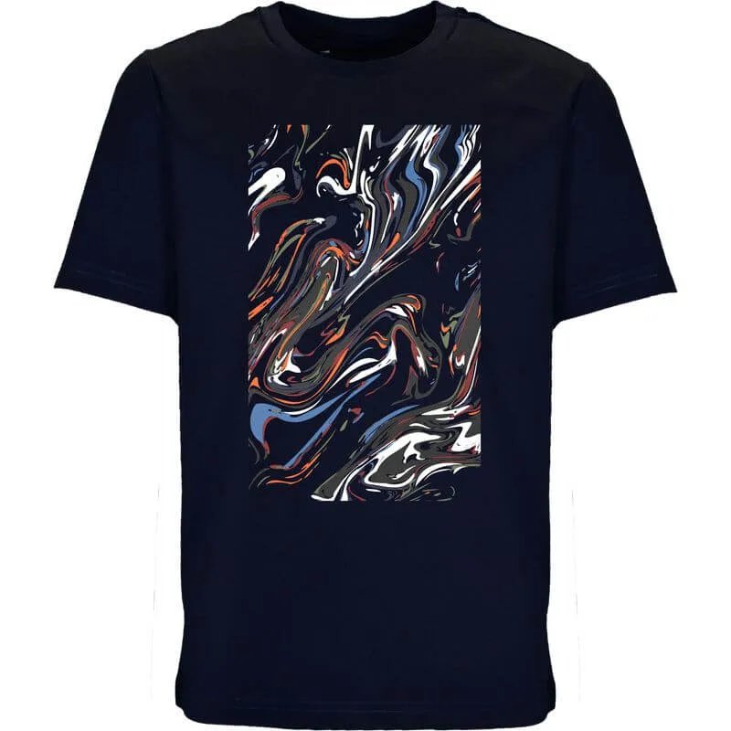 Boys Oil Navy Frame T-Shirt