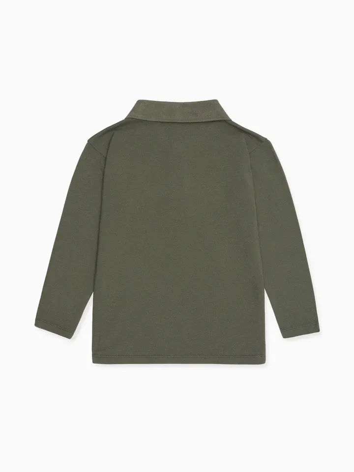 boys olive braulio polo top