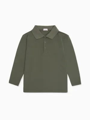 boys olive braulio polo top
