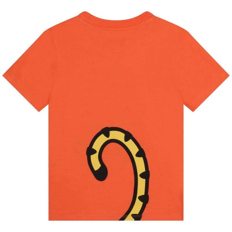 Boys Orange KOTORA Tiger T-Shirt
