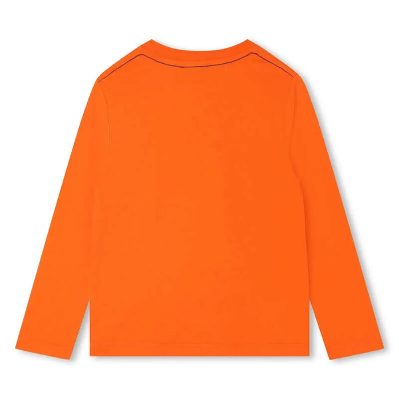 Boys Orange Organic  T-Shirt