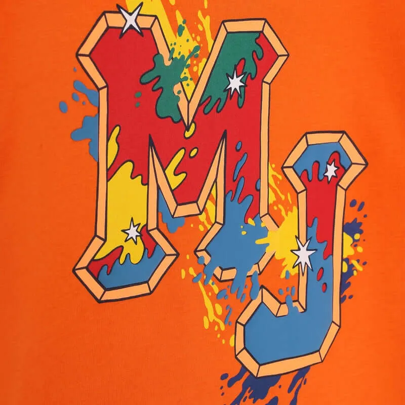 Boys Orange Organic  T-Shirt