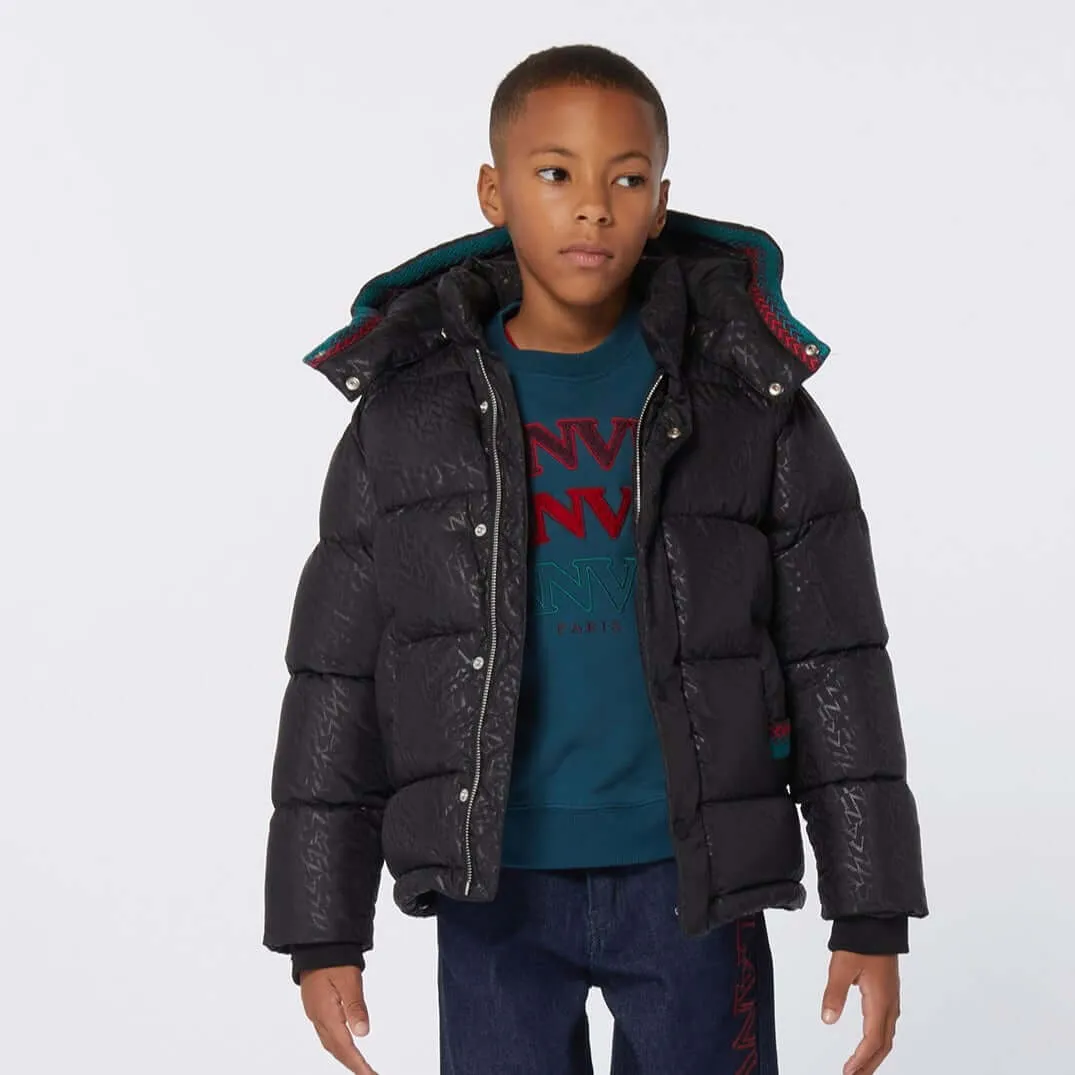 Boys Organic Teal Logo Sweatshirt