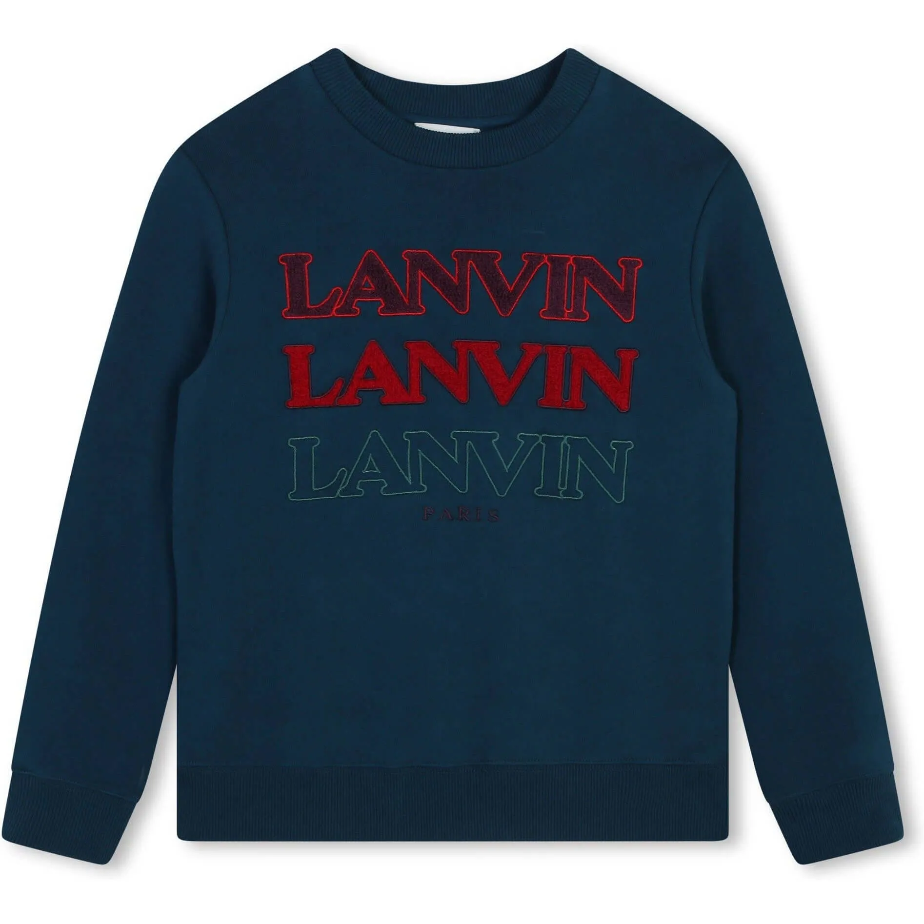 Boys Organic Teal Logo Sweatshirt