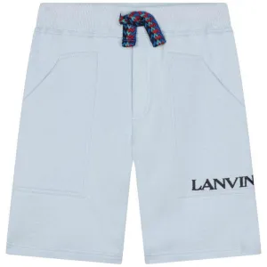 Boys Pale Blue Curb Shorts