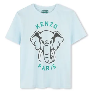 Boys Pale Blue Elephant T-Shirt
