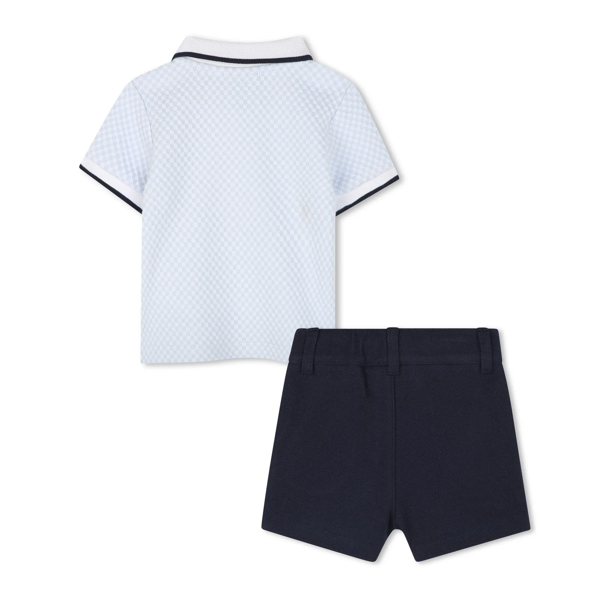 Boys Pale Blue Polo Set