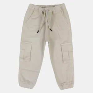 Boys Plain Gabardine Cargo Pants