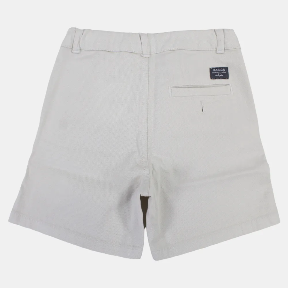 Boys Plain Gabardine Shorts